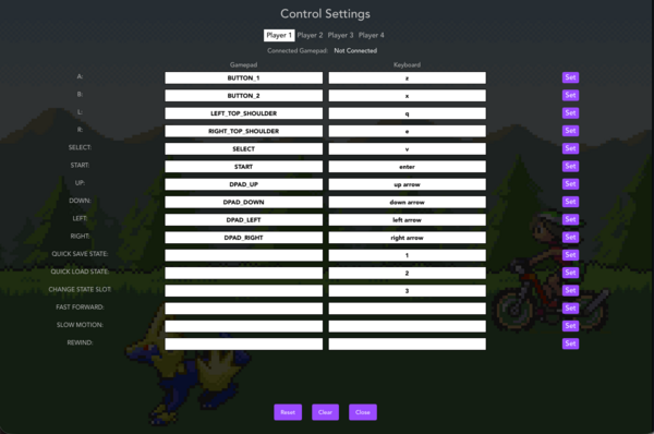 Default Controls for Romm Default Controls for Romm