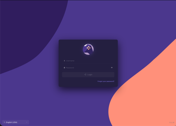 ROMM login screen ROMM login screen